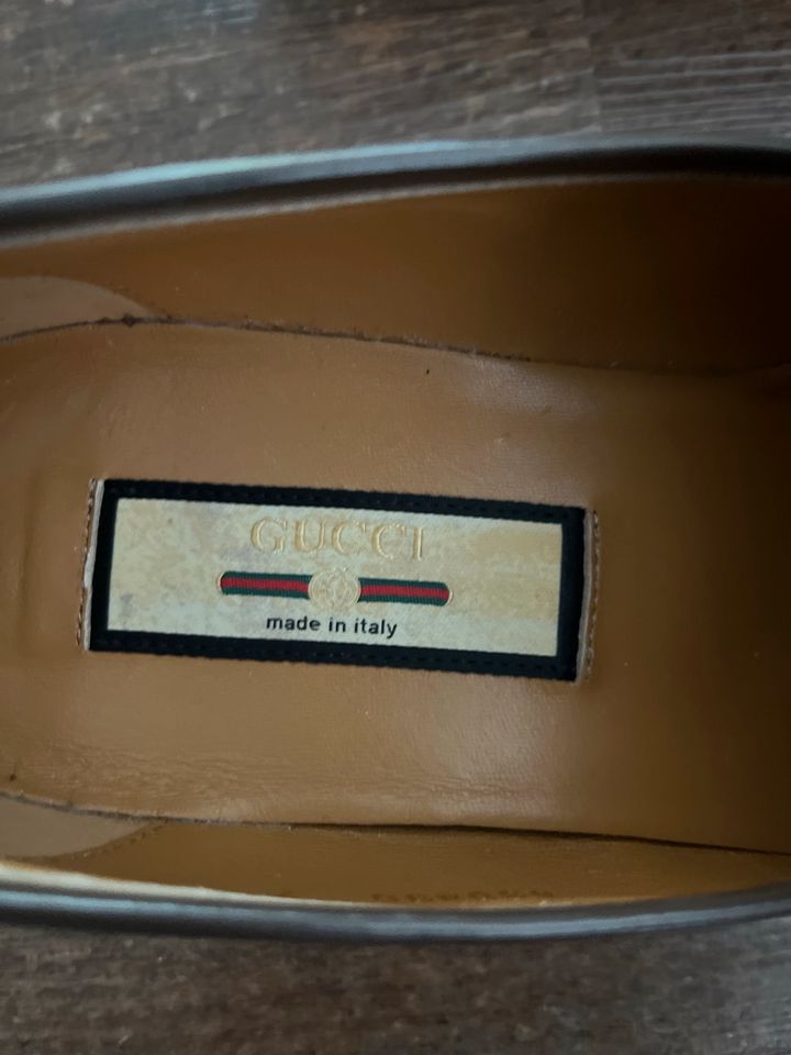 Gucci Loafer SchuheJordaan braun beige GG canvas monogram Gr 41 7 in München