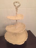 Herrliche Etagere Herz Metall Creme Deko Shabby Vintage Hochzeit Nordrhein-Westfalen - Kamp-Lintfort Vorschau