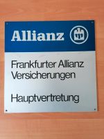 Emailleschild Allianz Frankfurter Versicherung Bayern - Buxheim Vorschau