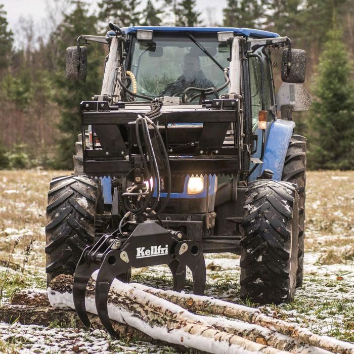 Kranarm mit Greifer und Rotator Euroaufnahme  Für Holz Kellfri in Heilbad Heiligenstadt