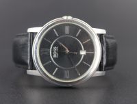 Hugo Boss Uhr Herrenuhr Armbanduhr schwarz Lederarmband silber Duisburg - Duisburg-Mitte Vorschau
