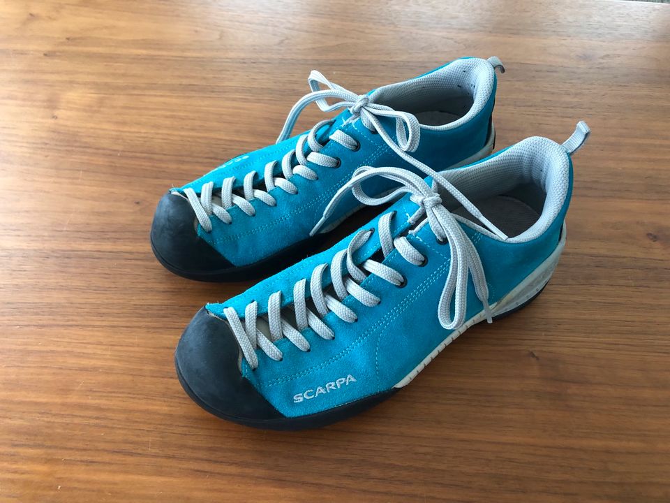 Scarpa Schuhe Sneaker Comfort fit türkis Gr 40 in Staufen im Breisgau
