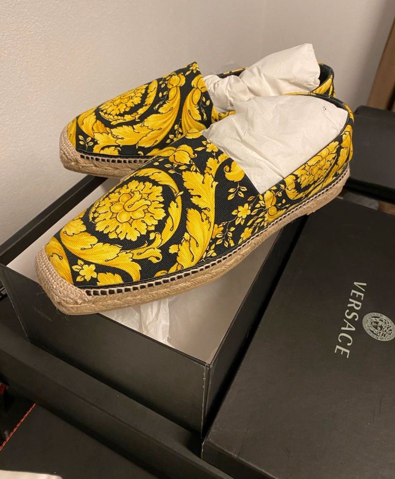 Versace Espadrilles 44 NEU Barock LAMMLEDER HERREN in Böblingen