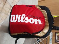 Tennisrucksack Wilson rot/gold/schwarz Nordrhein-Westfalen - Hamminkeln Vorschau