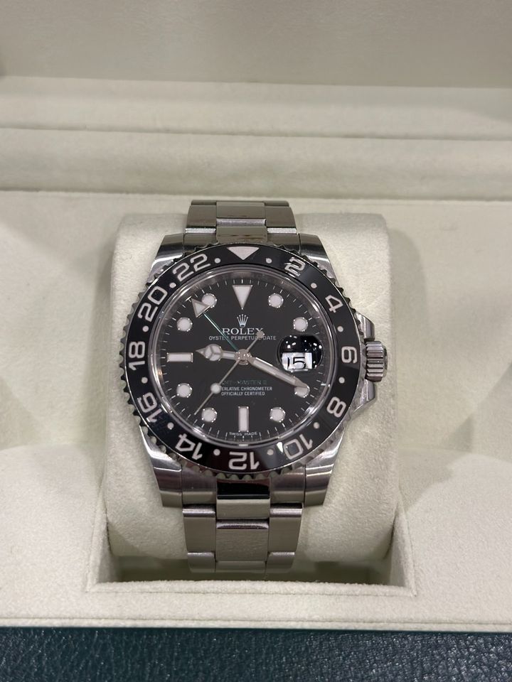 Rolex GMT Master 2 schwarz Ref. 116710LN im Fullset in Waltrop