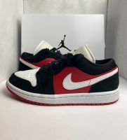 ✅Nike Jordan 1 Low Black White Gym Red (Rot/Weiß/Schwarz) 38 US 7 Sachsen - Treuen Vorschau