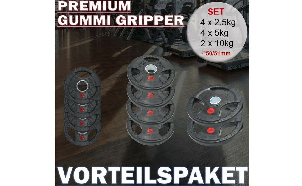 Hantelscheiben Gummi Gripper Premium Qualität 50mm Vorteilspaket in  Nordrhein-Westfalen - Herne | eBay Kleinanzeigen ist jetzt Kleinanzeigen