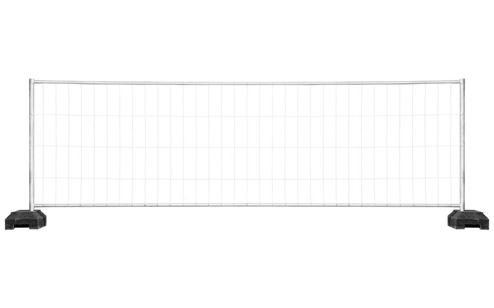 12x Bauzaun Zaunfeld 3,5x1,2m Bauzäune Mobilzaun Absperrung in Halle