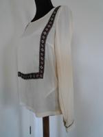 VILA Gr S leichte Bluse Langarm Shirt Tunika Stil Creme Frühling Bayern - Bad Kissingen Vorschau