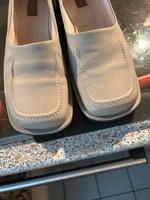 Ballerinas Halbschuh hellgrau S. Oliver Gr. 40 aus Leder Schleswig-Holstein - Lübeck Vorschau