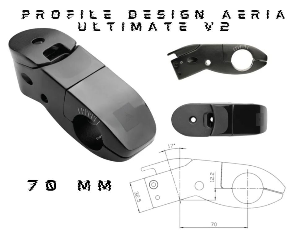 Profile Design Aeria Ultimate V2 Vorbau 31,8mm x 70mm -17° in Köln