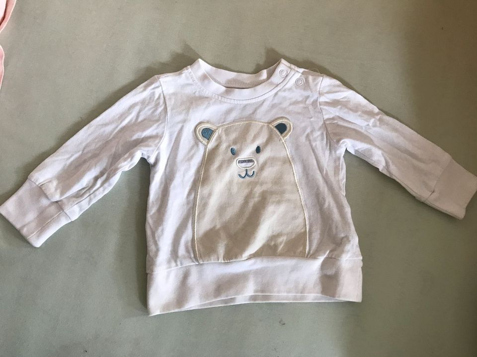 Eisbär süß Baby langarm Shirt Bär weiss 74 80 in Burgheim