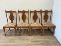 #A 4 Esszimmerstühle Holzstühle geschnitzt Polsterstuhl Antik alt Sachsen - Burgstädt Vorschau