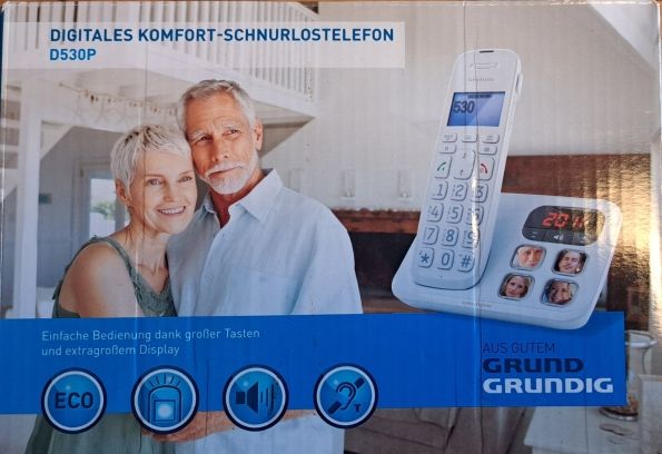 Schnurlos Telefon Grundig D530P mit großen Tasten in Dresden