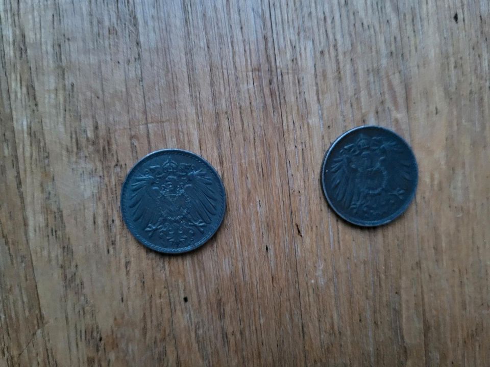 2 Münzen Deutsches Kaiserreich 5 Pfennig 1921 A Sammler in Bremen