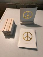 Deko | Peacezeichen | Hochzeitsdeko | Holzkartenhalter Nordrhein-Westfalen - Oberhausen Vorschau