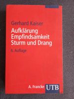 Buch: Kaiser, Gerhard: Aufklärung Empfindsamkeit Sturm und Drang Baden-Württemberg - Forchtenberg Vorschau