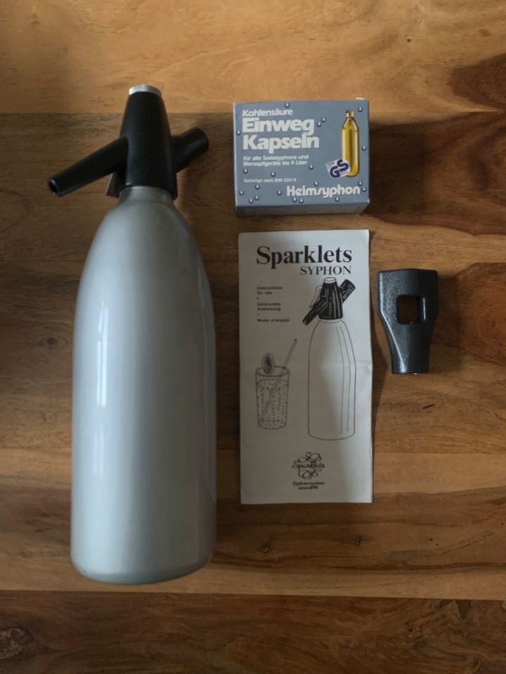 Original Sparklets grauer Soda-Syphon, neuwertig in Frankfurt am Main