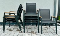 Gartenstühle 8 Stück, Anthrazit/schwarz/matt, Aluminium Baden-Württemberg - Illmensee Vorschau