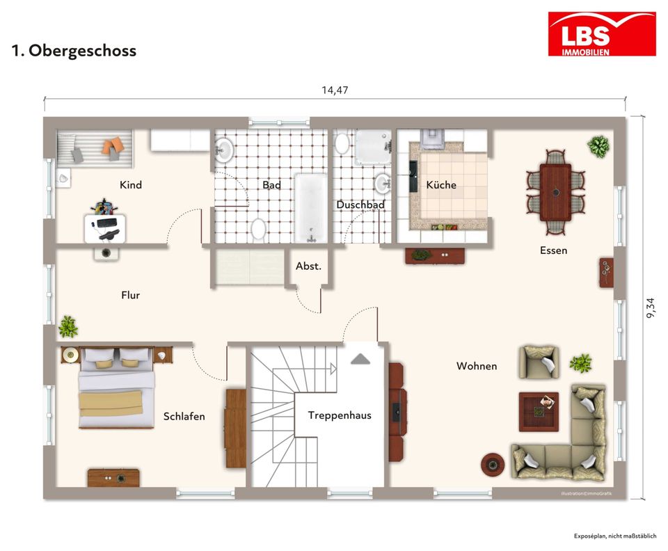 Moderne & gepflegte Wohnung in Ober-Beerbach in Seeheim-Jugenheim