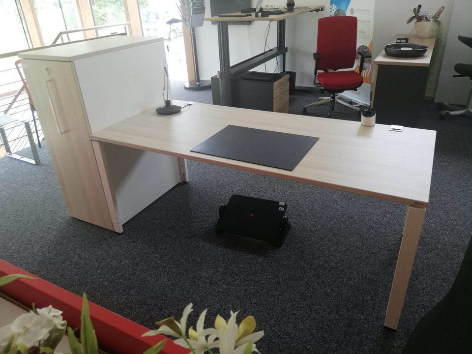 Schreibtisch und High-Container Home Office 180 x 80 TOP in Rietheim-Weilheim