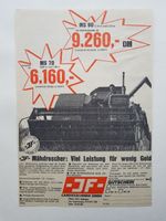 JF Landmaschinen Mähdrescher werbung von 1968-1972 Baden-Württemberg - Leonberg Vorschau