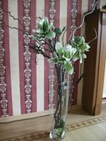 Bodenvase-Glasvase-Deko-Vase mit Kunstblumen Niedersachsen - Twistringen Vorschau