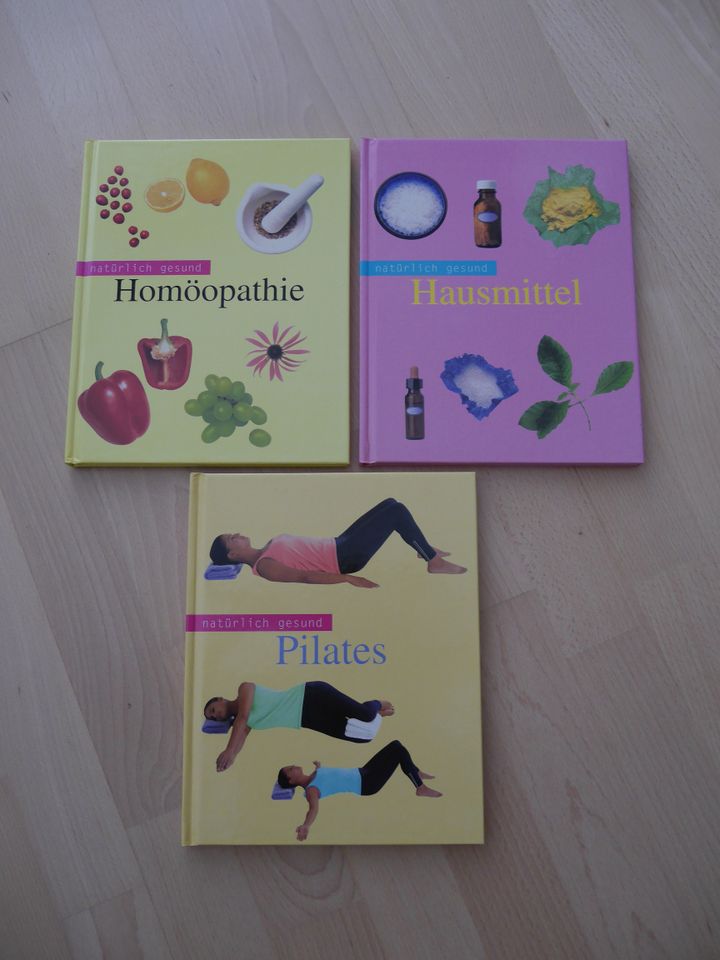 4 Bücher natürlich gesund: Homöopathie, Pilates, Hausmittel, Medi in Barsbüttel
