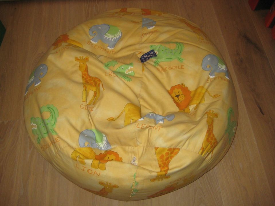 Kinder Sitzsack Sitting Point Zoo 110x70 gelb TOP in Epfendorf