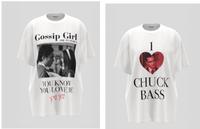 BERSHKA ♥️ Gossip Girl ♥️      2 x TShirt im Set neu Gr.M/L Nordrhein-Westfalen - Recklinghausen Vorschau