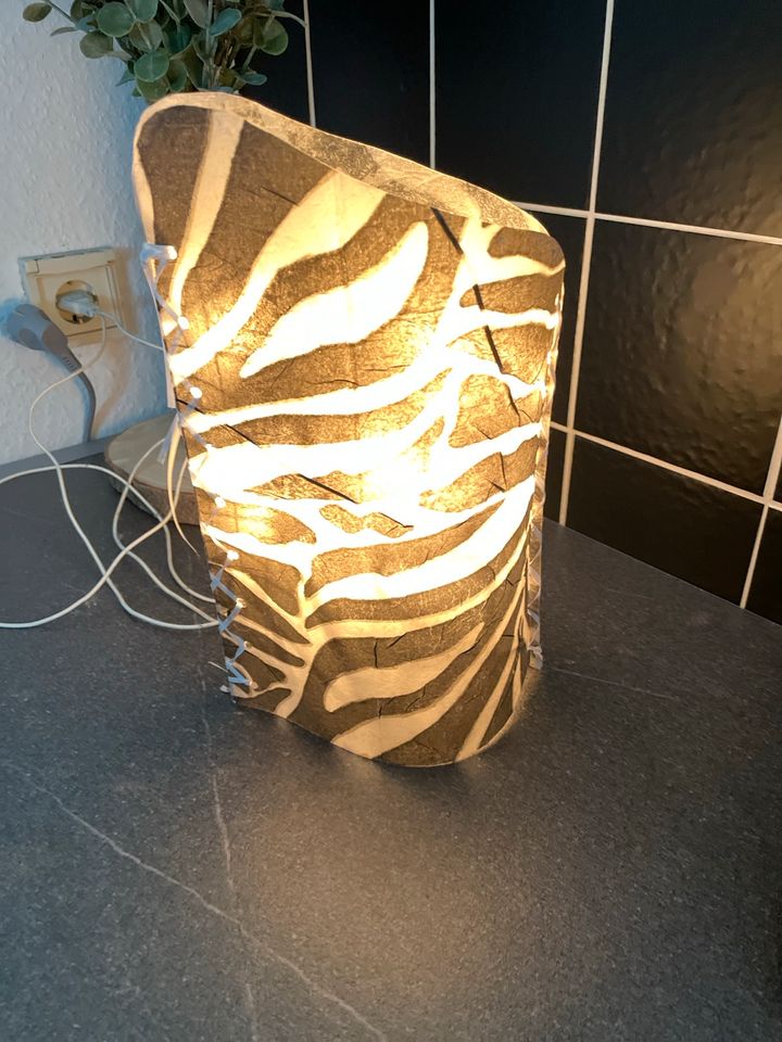 Handmade Lampe Zebraoptik in Naumburg 