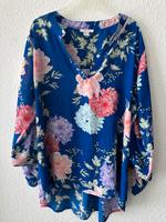 Hübsche Bluse mit Blumenmuster, blau | NEU! ❤️ Hessen - Rodgau Vorschau