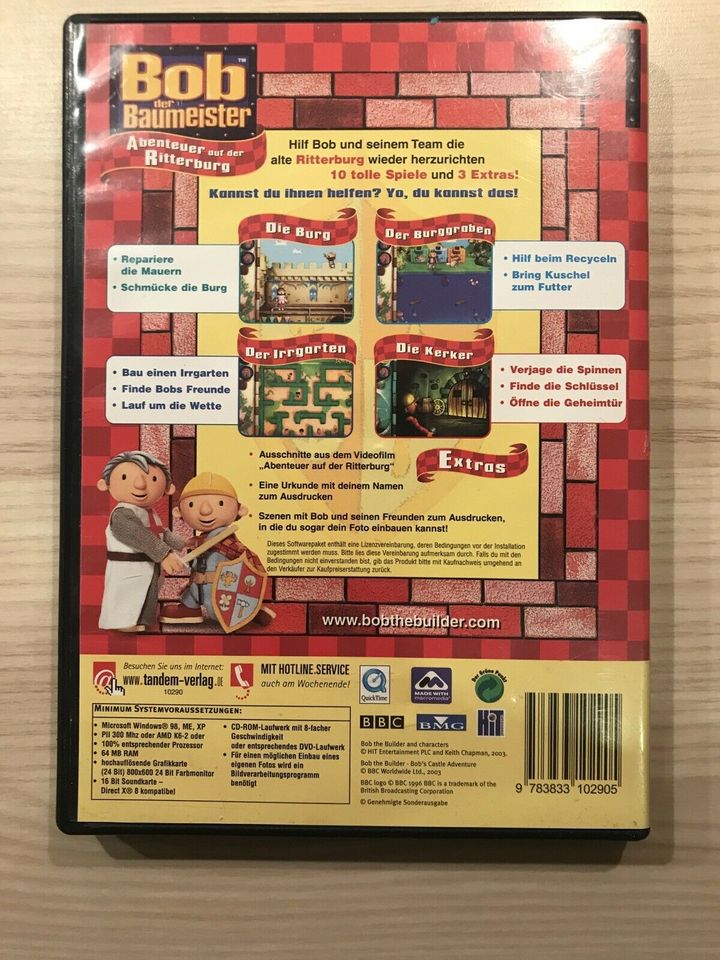 Bob der Baumeister PC CD-ROM Abenteuer auf der Ritterburg in Salzgitter