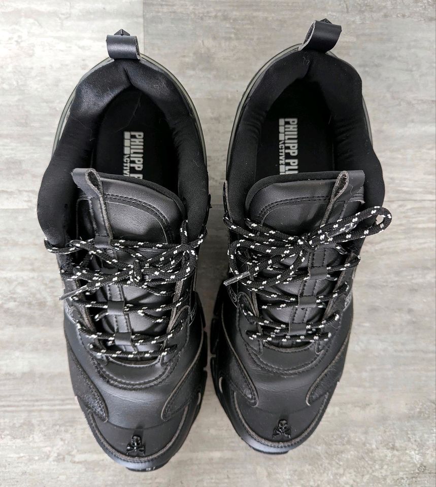 Originale Philipp Plein Active Sneaker in Gr. 44 schwarz in Karlskron