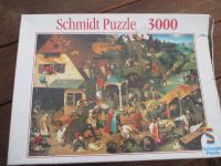 Puzzle, 3.000 Teile, Pieter Brueghel, unbespielt, Karton beschädi Nordrhein-Westfalen - Mönchengladbach Vorschau