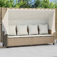 Sonnenliege Kissen Liege Gartenliege Sonnenbett Schwarz Rattan Hessen - Weilburg Vorschau