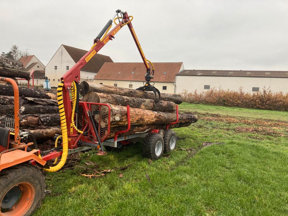 Holzrücken, Transport, Waldarbeit, Mini Rückewagen in Fürth