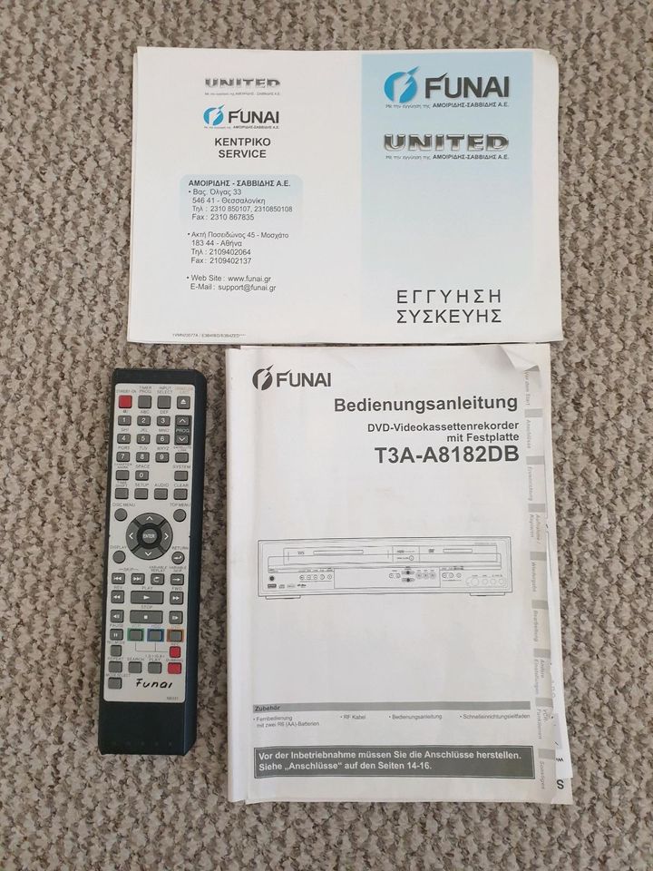 Funai T3A-A8182DB VHS DVD HDD Recorder Kombination in Augsburg