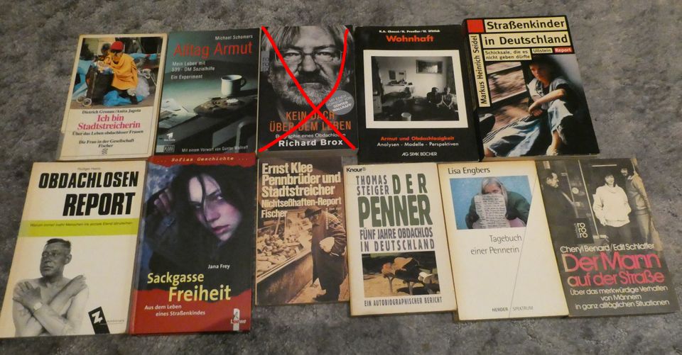 Bücher Wohnungslos Obdachlos Heins, Steiger, Schomers, Frey in Braunschweig