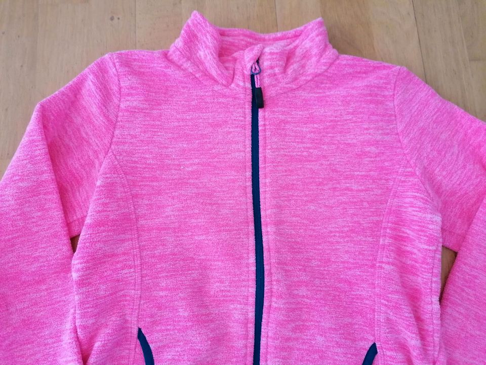 Crivit Mädchen Jacke Fleece neon pink Gr. 146 152 in Loitsche-Heinrichsberg