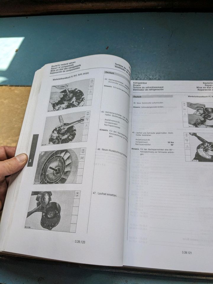 Werkstatt Handbuch Deutz Motor 912 913 ET Liste 614 BTA 614 Magir in Selters