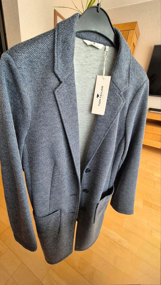 Tom Tailor Jersey Mantel, Blau, Größe XL, Neu mit Etikett in Neuwied