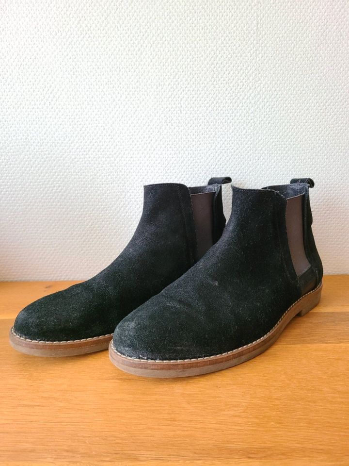 Strellson Chelsea Boots / Stiefel Gr. 43 (wie 44), Schwarz in Bergisch Gladbach