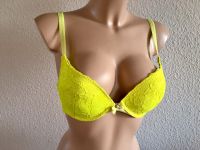 HUNKEMÖLLER PUSH UP BH 70d neongelb vintage Retro y2k Unterwäsche Baden-Württemberg - Aichtal Vorschau