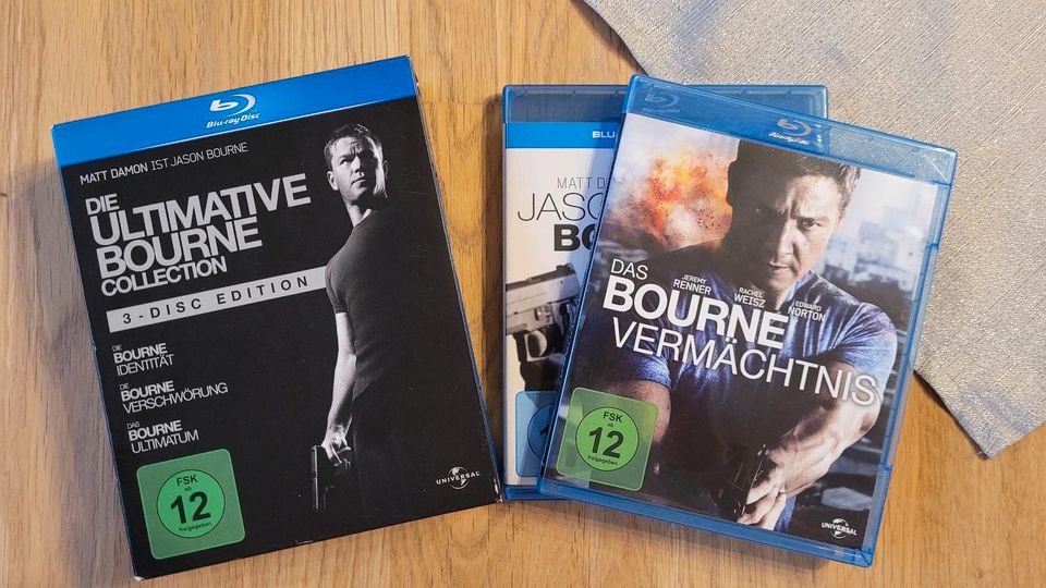 Jason Bourne Reihe 1-5 blue-ray Film in Oldenburg in Holstein