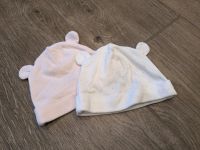 Baby-Mützen Set 50 56 ❤️ H&M rosa weiß Bären Ohren Bayern - Fuchsstadt Vorschau