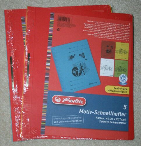 Tolle Motiv-Schnellhefter A4 aus Pappe v. Herlitz - 9 Stück * NEU in Scharbeutz