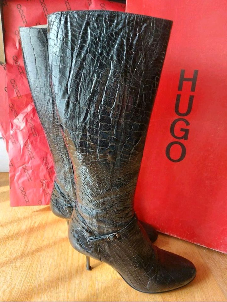 Stiefel Hugo Boss 39 Kroko in Baden-Baden