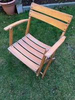 Vintage Holzgartenstühl DDR 60-iger Jahre klappbar 3 Stück Thüringen - Meuselwitz Vorschau