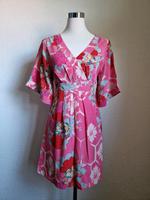 Sommerkleid L Oasis Pink Asia Kimono Muster Blumen Retro Hamburg-Mitte - Hamburg Hamm Vorschau